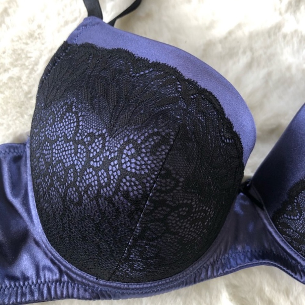 Barely Breezies Modesty Lined Bra with Lace 40C - Picture 3 of 5
